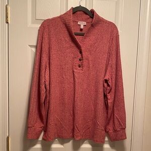 Any Body Women's Textured 3 Button Sweater…size XL